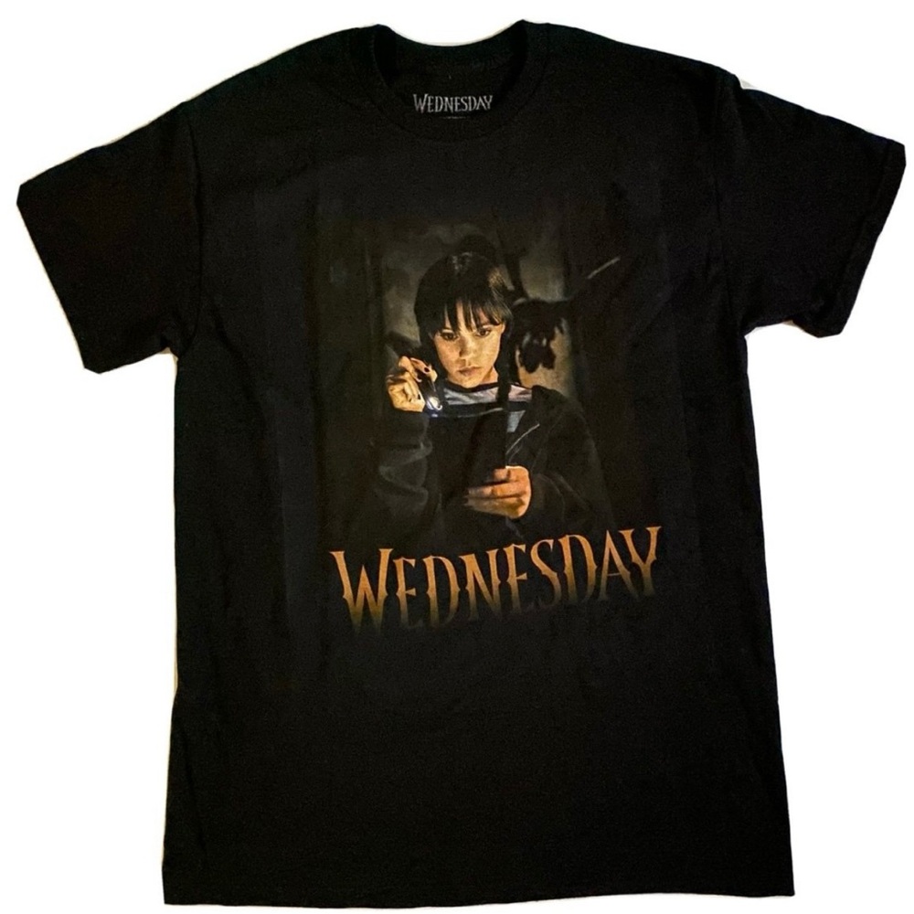 Jenna Ortega Wednesday Black T Shirt Adult M,L & XL New
